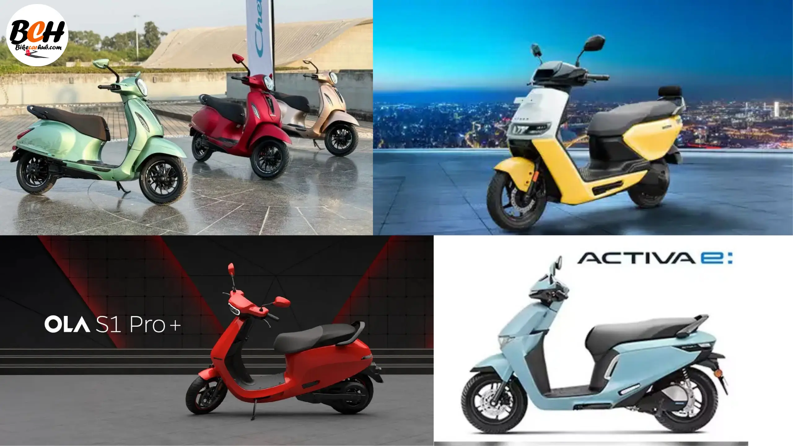 Bajaj Chetak 3501 vs TVS iQube vs Ather Rizta s vs Honda Activa Electric vs Ola S1 Pro+ - Full Comparison